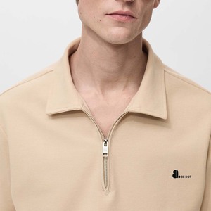 เสื้อเชิ้ตแขนสั้นผู้ชายผ้าใยไผ่ 100% ระบายอากาศดี ซิปหน้าแบบครึ่งซิป ดีไซน์ใหม่สำหรับฤดูร้อน - Product Image 4