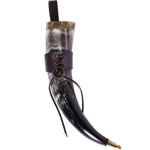 Corne à boire artisanale inspirée du mythe nordique, avec revêtement alimentaire sûr, écologique, pour cosplay animalier, viking, fantastique - Product Image 3