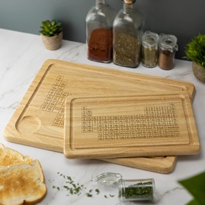 Tabla de Cortar de Madera con Diseño de la Tabla Periódica, Tabla de Cocina Multiusos para Actividades de Cocina para Niños y Adultos, de la India - Product Image 3