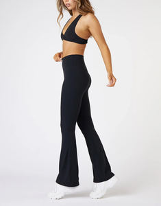 <b>Women's</b> <b>Flare</b> Yoga <b>Leggings</b> with Elastic Waist High-Waisted Stretch Yoga Pants for Workout Fitness & Everyday Wear - Product Image 2