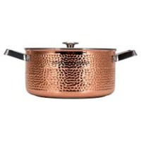 Nouveauté, qualité supérieure, casserole en cuivre métallique, finition antique, design antique, Ruffoni, avec poignée plaquée or