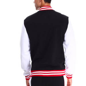 Veste de survêtement tendance pour hommes avec broderie de lettres, style personnalisé, logo personnalisé, veste décontractée d'hiver, streetwear - Product Image 4