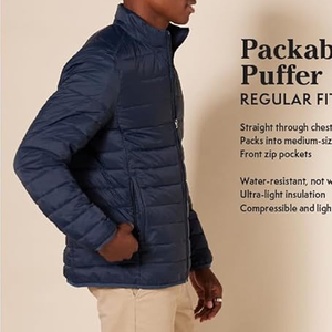 แจ็คเก็ตทรงปลาปักเป้าผ้าใบน้ำหนักเบาสำหรับผู้ชาย, แจ็คเก็ตกันนํ่าระบายอากาศ - Product Image 2