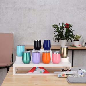 Gobelet à café professionnel en gros de 220 ml en acier inoxydable avec couvercle à poussoir pour boire directement - Product Image 1