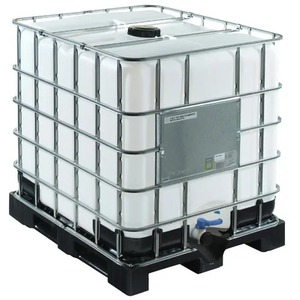 Réservoir IBC carré en polyéthylène blanc de 1000 L, stockage de produits chimiques, niveau de sécurité élevé, compatible avec l'eau - Product Image 4