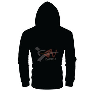 คุณภาพสูงที่กําหนดเองการพิมพ์โลโก้ผู้ชายซิป Hoodie วัสดุที่กําหนดเองยืดหยุ่นผู้ชายเสื้อสเวตเตอร์ Hoodie - Product Image 1