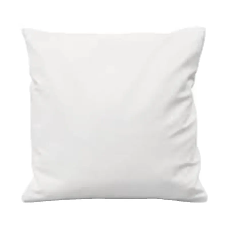 Housse d'oreiller en coton blanc vierge, taie d'oreiller en coton biologique blanc uni, de qualité douce, vierge, standard, vente en gros