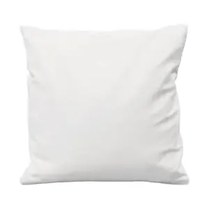 Funda de almohada de algodón blanco y blanco, cubierta de almohada de algodón orgánico, suave, de calidad, estándar, venta al por mayor