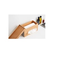 Boîte à mouchoirs élégante en bois faite à la main personnalisable, porte-serviettes élégant en bois WD TBX moderne