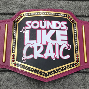 เข็มขัดแชมป์มวยปล้ำรุ่นพรีเมี่ยมออกแบบได้ตามต้องการสายหนังแท้นิ่มหนา6มม. - Product Image 1