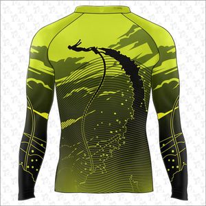 Men Rash Guard Long Sleeve Shirt Set Base Layer Bjj Rash Guard for Women UV/<b>SPF</b> Shirt Swim Shirts Neoprene Compression Rashguard - Product Image 6
