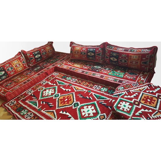 ANADOLU OTTOMAN Çift Kişilik Set Osmanlı Fas Desenli Ergonomik Yer