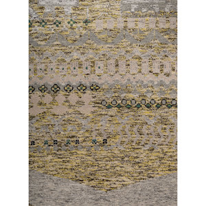 Tapis en laine noué à la main Manchaha Ivory, géométrique, grand format, puzzle rectangulaire pour la maison, le salon, le couloir, tapis rectangulaire pour chambre - Product Image 3