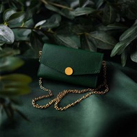 Pendentif de mode vintage personnalisé en cuir véritable PU bijoux enveloppe collier en gros