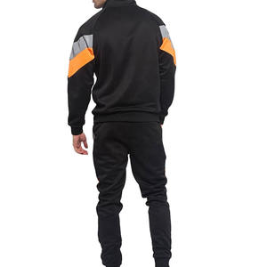 ชุดวอร์มสะท้อนแสงสำหรับผู้ชายเซตวิ่งสำหรับวิ่งกลางคืนและวิ่งแบบรูดซิปนีออนชุดวอร์มสำหรับผู้ชายขายส่ง - Product Image 4