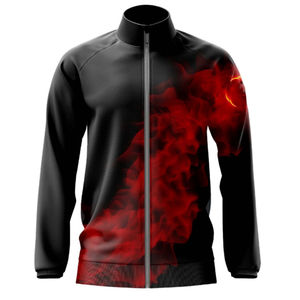 Vente en gros Vestes décontractées pour hommes Manteaux à fermeture éclair à col montant Veste en coton et polyester pour homme - Product Image 2