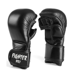 Guantes MMA con correa ajustable Dedo abierto Guantes de combate de cuero PU ligeros para diseño de muñequera DE BOXEO - Product Image 3