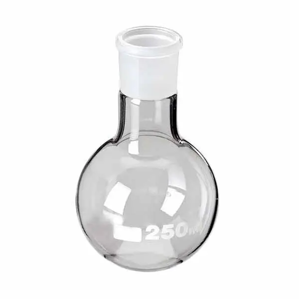 Ronde Bodem Kolf Wijde Hals Met Gewricht Hoge Kwaliteit Lab Glaswerk Borosilicaat 3.3 Glas Radicaal