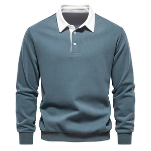 Camisas de Hombre 2024, Nueva Moda Otoñal, Diseño Bordado, Jersey Sólido, Talla Grande, Manga Larga, Estilo Casual Elegante, Transpirable, 100% Algodón - Product Image 6