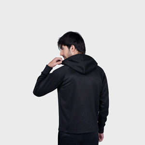 Conjunto de 2 Piezas para Hombre, Invierno, 100% Algodón, Grueso, Transpirable, Color Sólido, Sudadera con Capucha y Pantalones Rectos, Logotipo Bordado Personalizado con Efecto Desgastado - Product Image 6