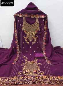 Offre Spéciale Design Exclusif de Broderie Fantaisie Salwar Kameez Partywear Kurti Pantalon Ensemble avec Bordure en Dentelle Dupatta Ensemble pour Femme - Product Image 5