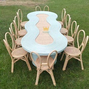 Longueur de table d'enfant colorée mignonne vintage à l'intérieur et à l'extérieur de la fête, table d'enfant pour la fête en plein air - Product Image 5