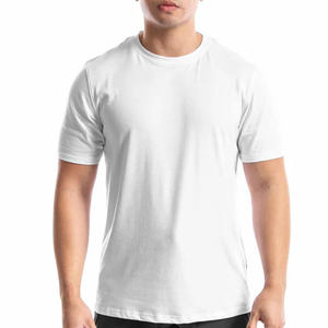 T-shirt à col rond 100% coton épais 200gsm coupe régulière écologique séchage rapide doux et durable t-shirt personnalisé pour hommes - Product Image 1