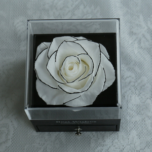 Boîte cadeau de roses <span class=keywords><strong>éternelle</strong></span>s réelles, roses préservées faites à <span class=keywords><strong>la</strong></span> main pour Noël, <span class=keywords><strong>la</strong></span> Saint-Valentin, <span class=keywords><strong>la</strong></span> fête des mères, un anniversaire, un anniversaire de mariage, en gros - Product Image 4
