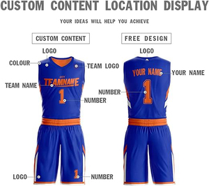 Uniforme de Baloncesto Personalizado, Conjunto de Camiseta Corta con Botones, Logotipo Bordado Sublimado, Ropa Deportiva Profesional Unisex de Secado Rápido - Product Image 4