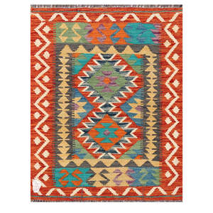 Alfombra Imaco Maimana Afganistán Kilim 100 x 77 cm para Colgar en la Pared - Product Image 1