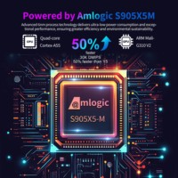 Nouvelle Box TV Android 14 AI X96 M300 M200 Amlogic S905X5M 4 Go RAM 64 Go ROM Wi-Fi Double Bande 2.4G/5G TVBOX 4K Smart Android Box Décodeur