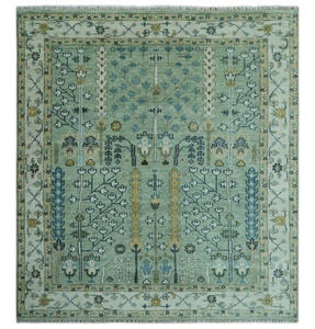 Antiguo hecho a mano musgo verde marfil Oushak puerta alfombra alfombras alta sala de estar corredor Alfombra conjunto para el piso del hogar 1 pieza MOQ - Product Image 3