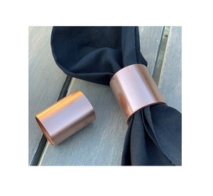El mejor diseño de servilleteros chapados en oro de Metal para decoración de mesa de cena de fiesta de boda uso a la venta - Product Image 4