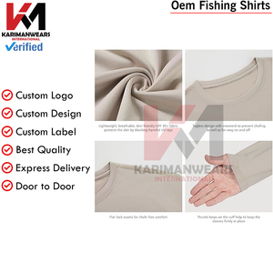 Camisetas de manga larga UPF 50 + para hombre, protección UV permanente, tela de secado rápido, senderismo, pesca, actividades en la playa - Product Image 5