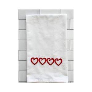 Brodé Coeur Jacquard Standard Qualité Double Couche Absorbant Cuisine Golf Anti Huile Ménage Nettoyage Serviettes Maison Outils - Product Image 2