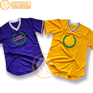 เสื้อยืดปักลายโอเมก้าอินเตอร์ล็อคโพลีเอสเตอร์เสื้อระบายอากาศสำหรับผู้ชายเสื้อแบบชาวกรีก PSI - Product Image 3