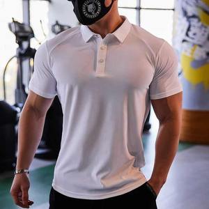 Logo de service OEM chemises cintrées à séchage rapide vêtements d'entraînement sport décontracté hauts de course polo de sport pour hommes t-shirts à vendre - Product Image 4