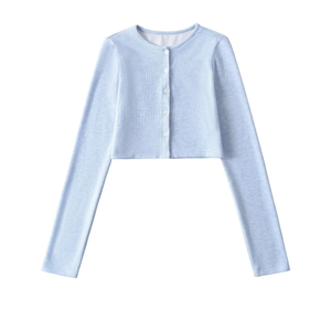 Wholesale Women's V-neck 100% Cotton Sweater Plain Knit Design Customizable Colors Sizes Front/Back Breathable Winter Pullover - Product Image 4