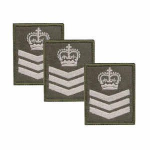 Chevrons de cérémonie NO 2 FAD, meilleur modèle personnalisé, couleur marron et broderie blanche - Product Image 4