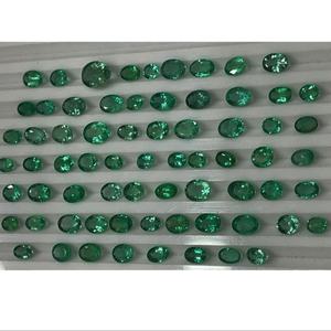 มรกตสีเขียวธรรมชาติจากแหล่งกำเนิดของ colombian หินมรกตทรงวงรีตัดหลวมผลิตภัณฑ์จำนวนมากทำด้วยมือสำหรับเครื่องประดับ - Product Image 1