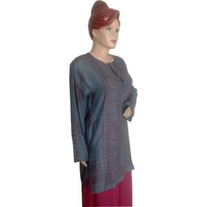 Gasa de alta calidad, tela 100% de algodón, precio al por mayor, ropa Lisa personalizada, estilo de artículo antitécnico - Product Image 5