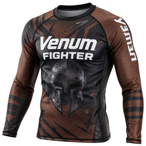 Rashguard de Alta Calidad Hecho a Medida, Transpirable, de Secado Rápido, Tallas Grandes, para Deportes Acuáticos de Otoño, con Logotipo Personalizado, Venum Fighter - Product Image 1