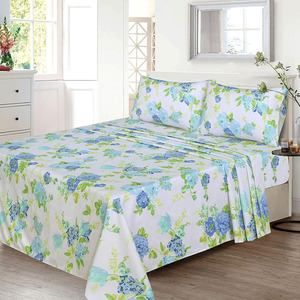 Juego de Ropa de Cama Personalizado de Fábrica al por Mayor, Sábana de Algodón Tamaño King en Blanco Liso con Falda de Cama para Uso Doméstico y Hotelero - Product Image 5