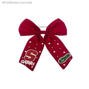 Accessoires de cheveux personnalisés élégants et faits à la main en perles Game Day Team Hair Bows School Hair Bows Game Day Bandeaux en 2025 - Product Image 3
