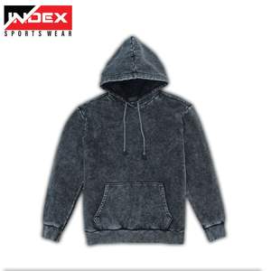 Vêtements de sport en gros pour hommes, sweat-shirt à capuche délavé à l'acide, tissu de haute qualité, fabrication sur mesure, vêtements décontractés - Product Image 2