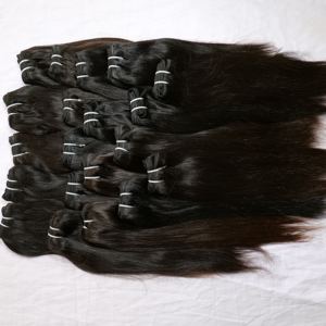 ช่อผมต่อผมมนุษย์แบบตรงสีเบอร์กันดีสีแดงเรมี่ดิบแบบ100% - Product Image 3