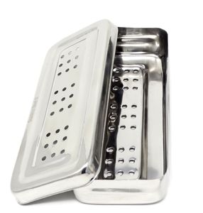Autoclave Bandeja Acero Caja Esterilización Caja Instrumentos Quirúrgicos - Product Image 6