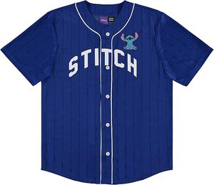 Camiseta de béisbol de Lilo y Stitch para hombre, camisa clásica con botones de malla, diseño transpirable - Product Image 1