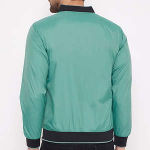 Veste bomber pour homme, col montant, style streetwear, 2 poches latérales personnalisées, prix raisonnable, veste bomber pour l'hiver - Product Image 3