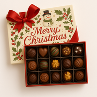 Boîtes cadeaux personnalisées de luxe pour dattes au chocolat, conformes aux normes alimentaires, en papier rigide, avec lamination brillante/mate, revêtement UV, forme personnalisable